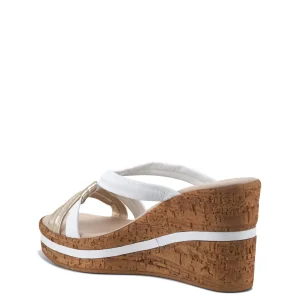 Onex Shoes Simona / White Gold Multi | Wedges
