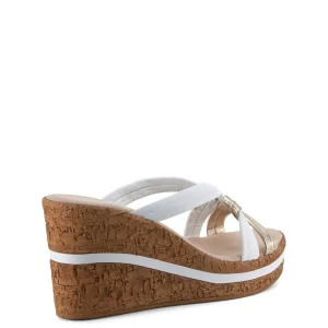 Onex Shoes Simona / White Gold Multi | Wedges